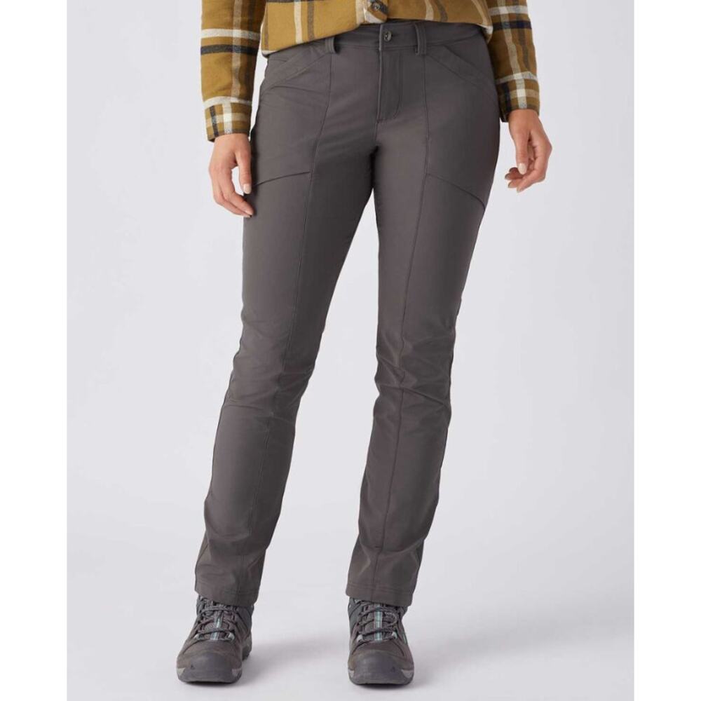 Duluth Trading Flexpedition Cargo Pants WMNS 16X31 Gray Straight Stretch Hi-Rise